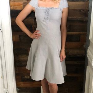 Seersucker Striped Dress